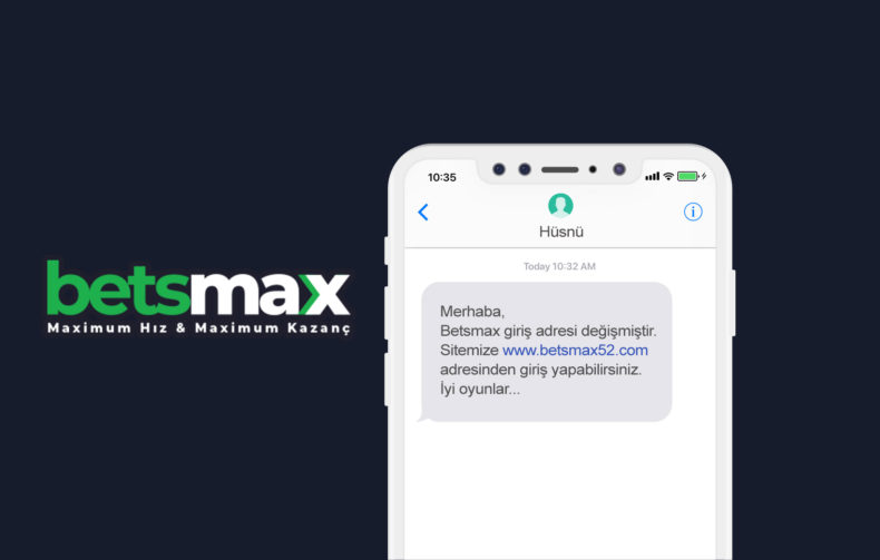 BetsMax Giriş Bildirim Mesajı (SMS)